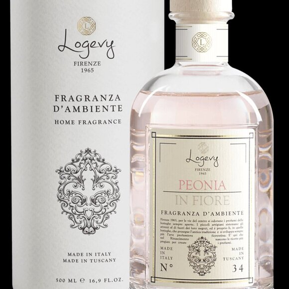 NWT Logevy Firenze 1965 Peonia in Fiore Diffuser 500ml + Sticks – New & Boxed - Picture 1 of 4